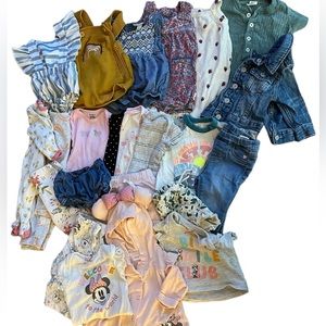 Lot 23 Baby Girls 3-6 Month Clothes w/ Disney